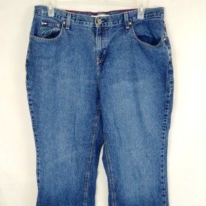 Tommy Hilfiger Woman Distressed Bootcut Jeans 14